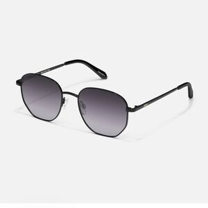 Quay BIG TIME Women's Metal Frame Hexagonal Sunglasses